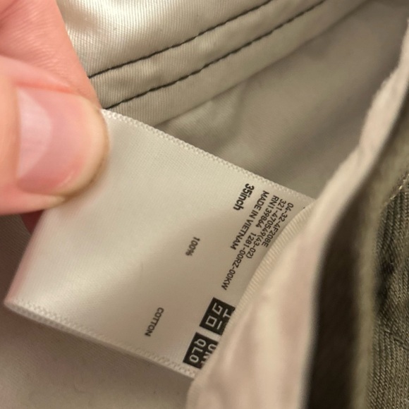 Uniqlo Dark Brown Wide Chino Pants - Picture 4 of 4